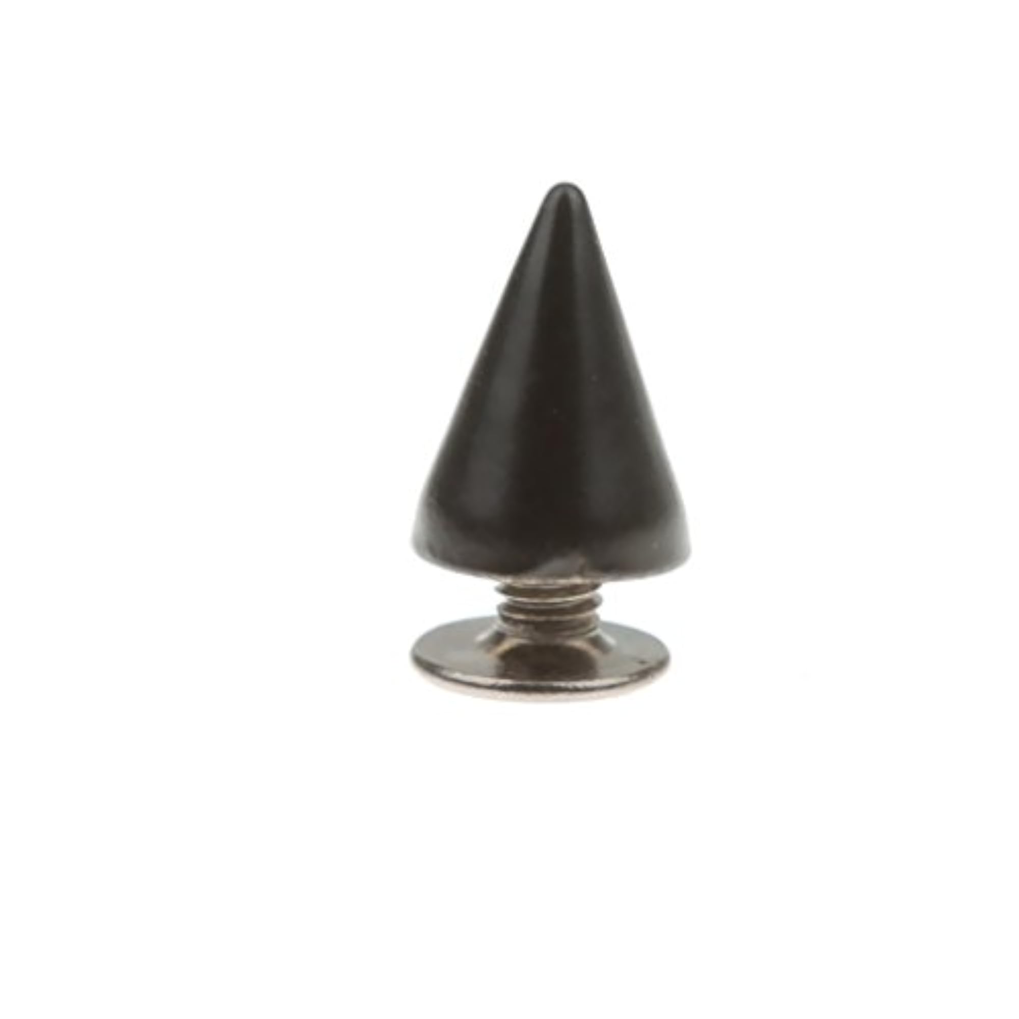 50 Set Black Punk Decorative Cone Spikes Screwback Studs